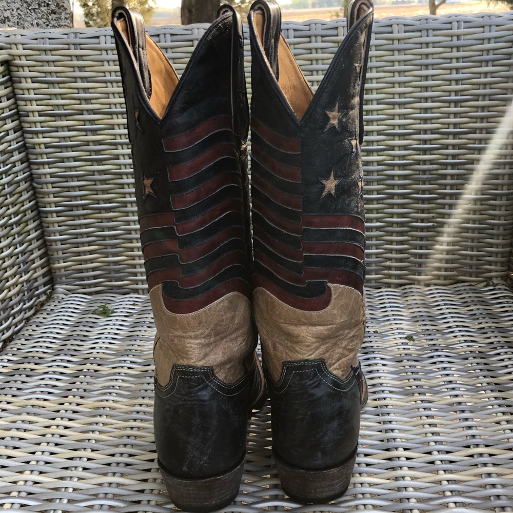 Old Gringo American Flag Boots 8.5 Unity Cowboy - Picture 9 of 12
